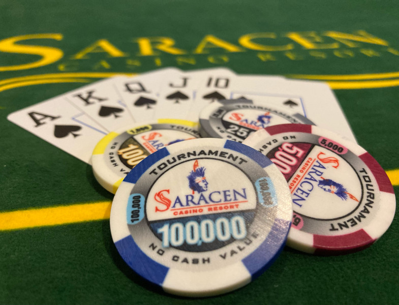guests enjoying an elevated playing experience in the poker room at saracen casino resort in pine bluff, arkansas