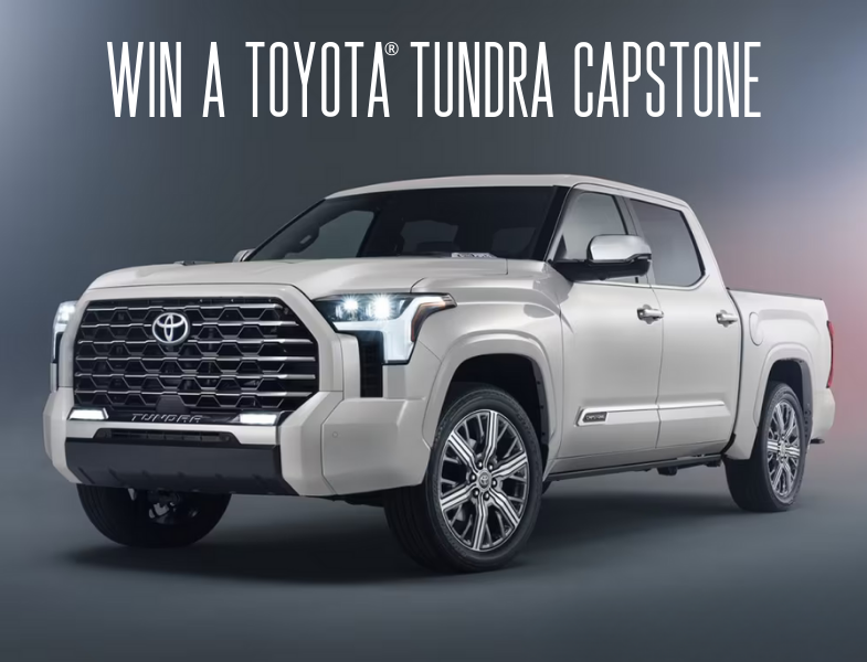 Win a New Toyota Tundra Capstone
